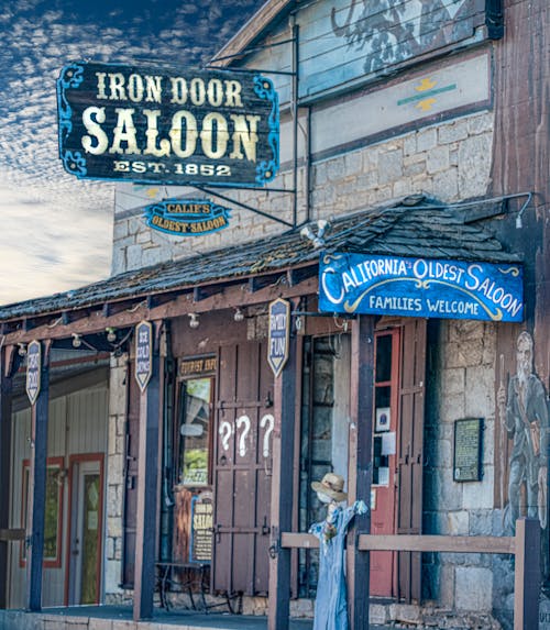 Free Iron Door Saloon Stock Photo
