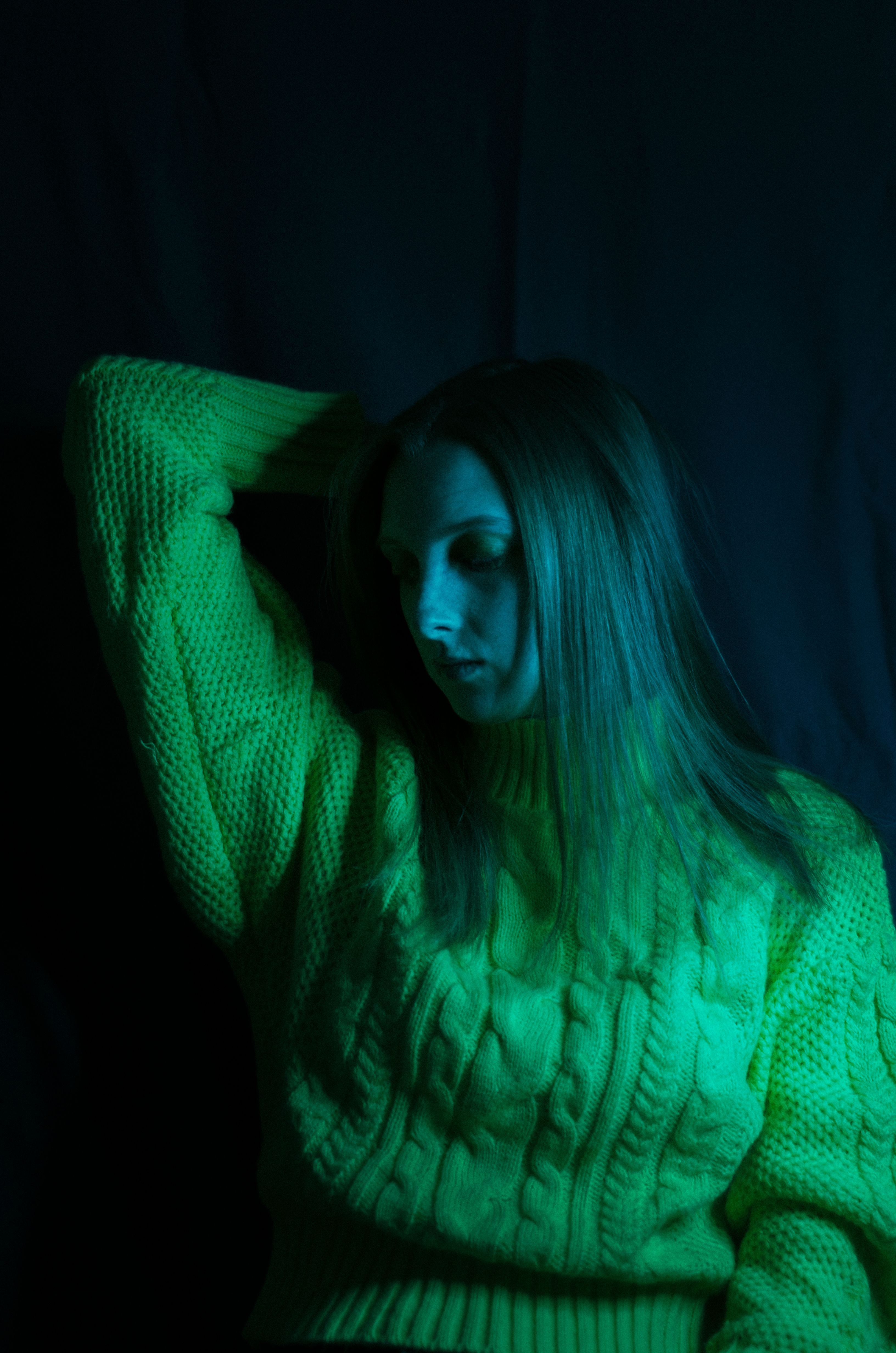 Pose Rasining Hand A Woman Posing While Raising Hands · Free Stock Photo