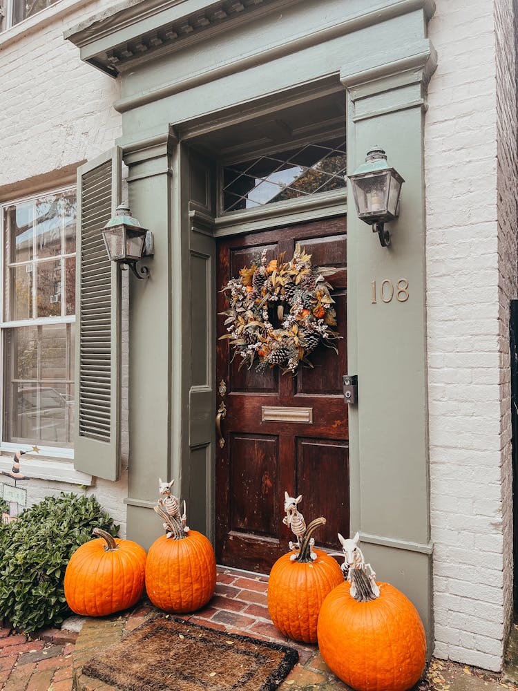 Pumpkins On The Doorstep