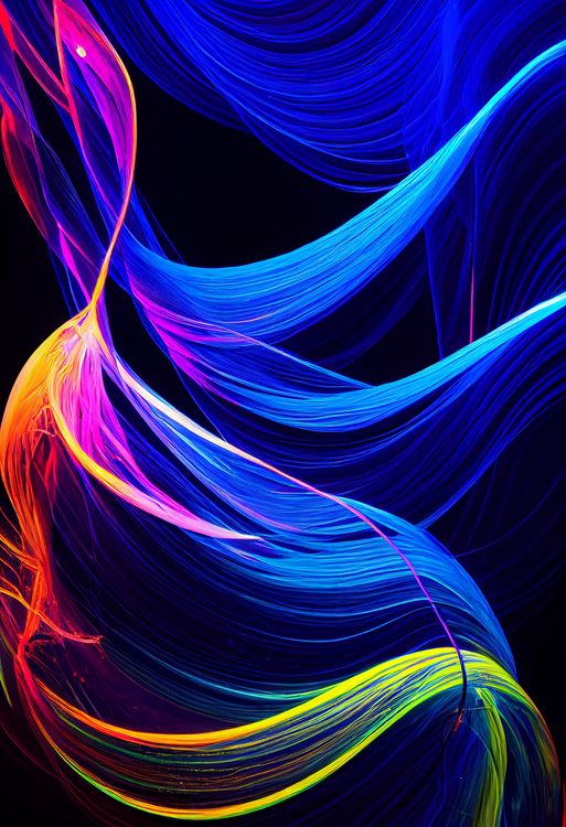 Abstract Lines on Black Background · Free Stock Photo
