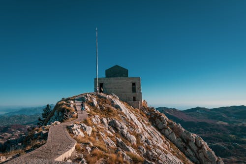 Mausoleum of Negjos on top of the Lovcen Mountain Peak