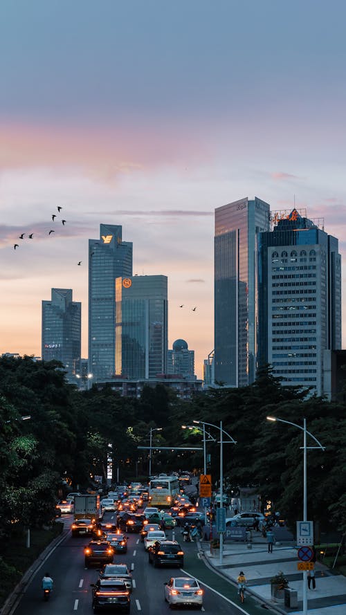 Photo of Buildings During Dawn