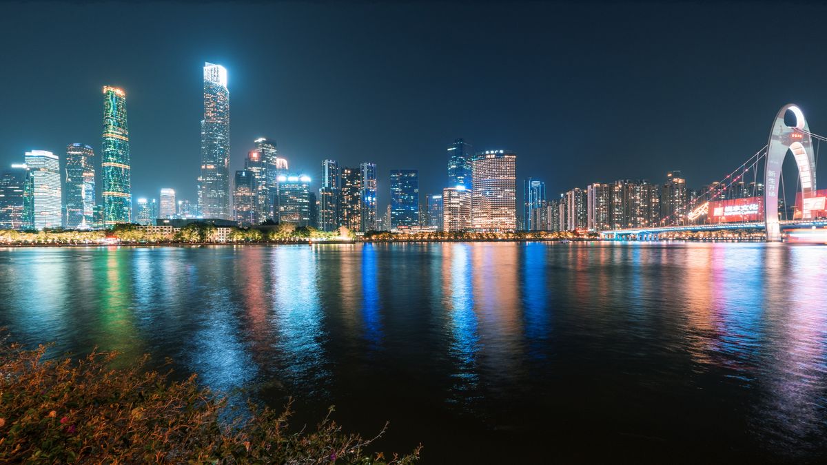 Modern city skyline