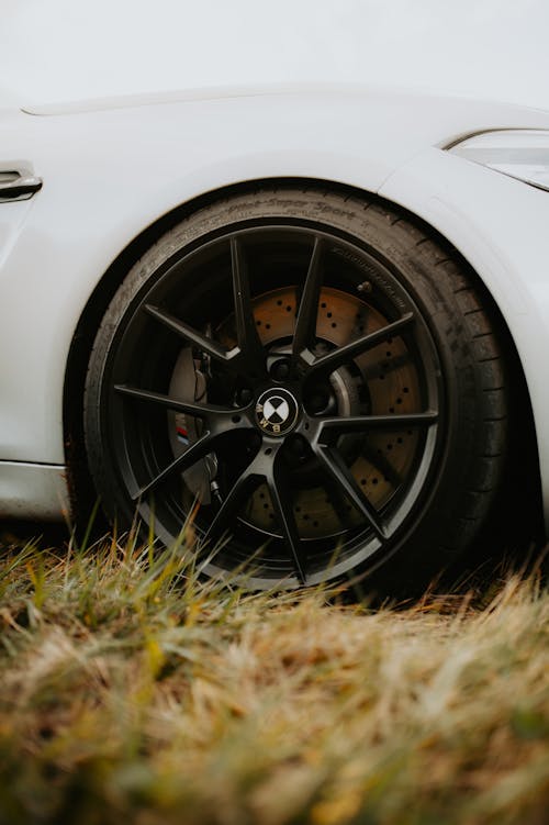 Close-up of the Wheel of a Car