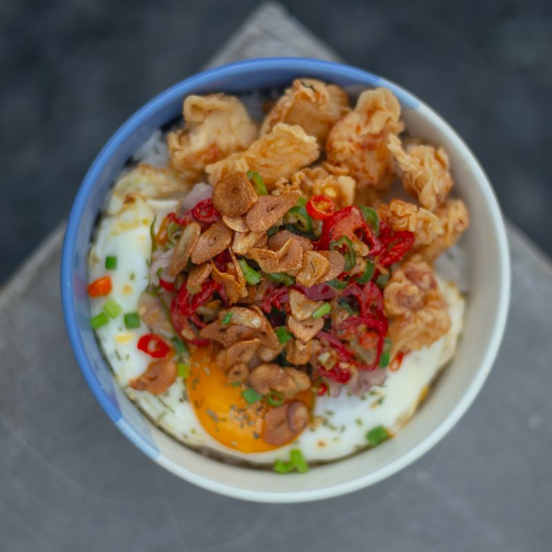Party Black Garlic Crispy Shallot Millet Rice