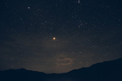 シルエット, 夜, 天体写真の無料の写真素材