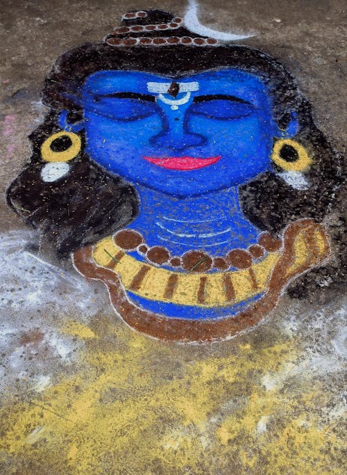 efendi shiva, rangoli, shiva içeren Ücretsiz stok fotoğraf