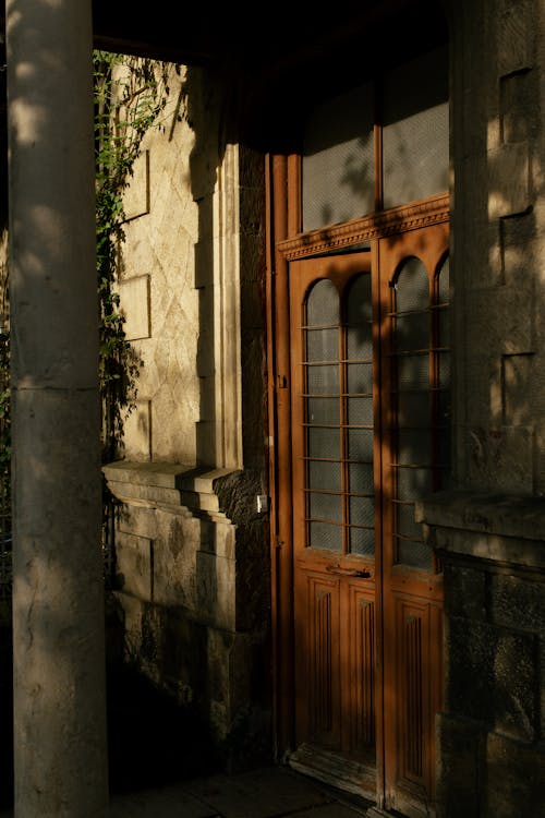Wooden Door of a House