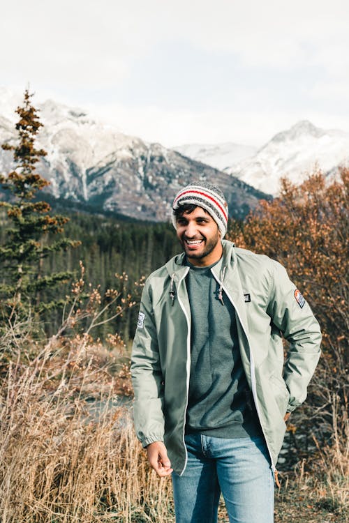 Happy Hiker in National Park in Canada