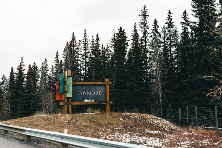 Boundary Signboard On The Roadside