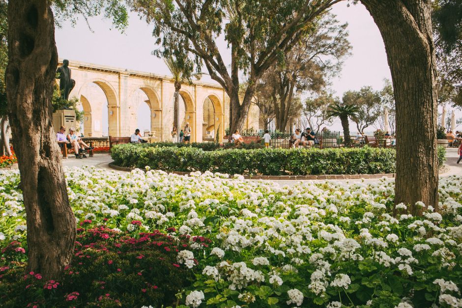 Valletta és Gozo rejtett kincsei egy hétvége alatt – Upper Barrakka Gardens Valletta panoramic view