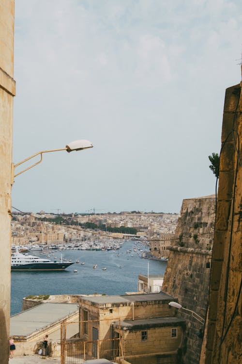 Photo of a City with a View of a Harbor 