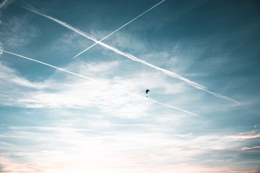 White Clouds and Blue Sky