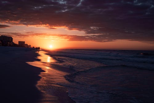 Безкоштовне стокове фото на тему «Захід сонця, море, морський пейзаж» стокове фото