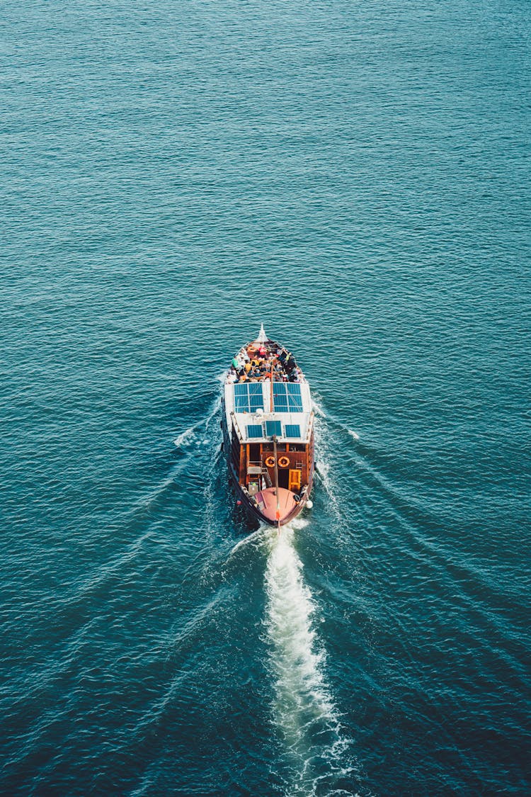 Ferry On Open Water