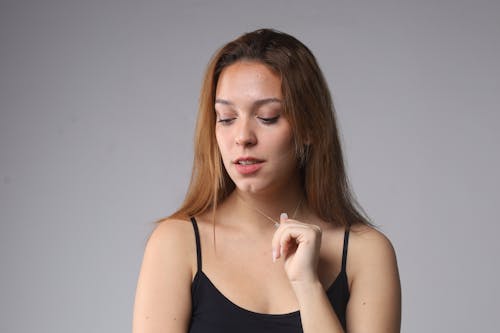 Pretty Woman in Black Tank Top