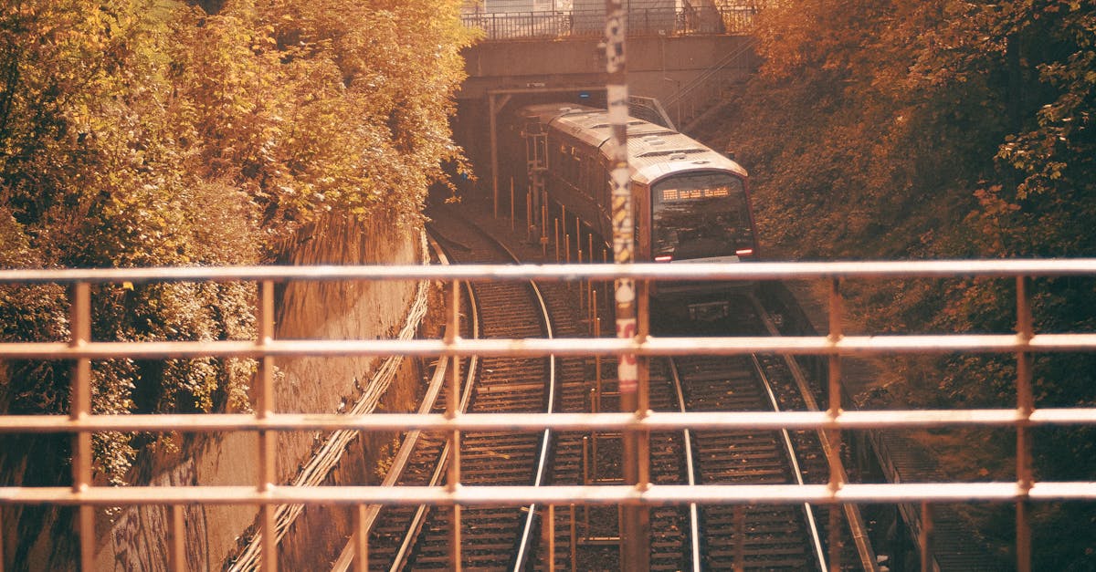 Train Moving on the Rail Track · Free Stock Photo