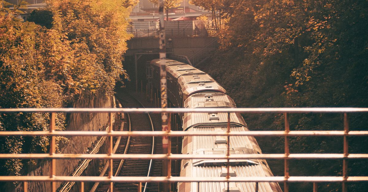 Train on the Railroad Track · Free Stock Photo
