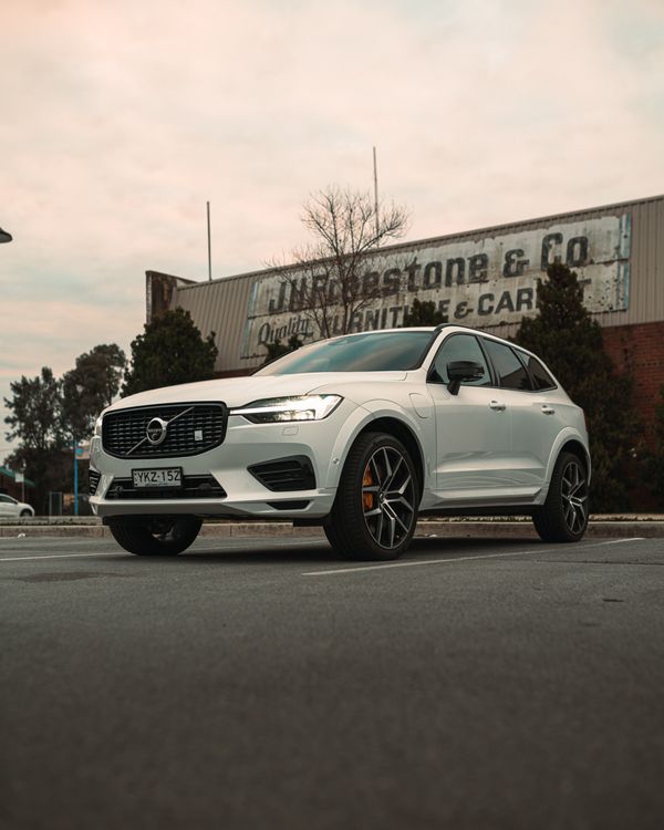 White Car on the Parking Lot · Free Stock Photo