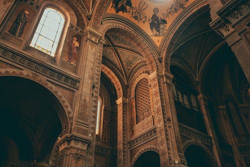 Foto profissional grátis de abóboda, afrescos, arquitetura