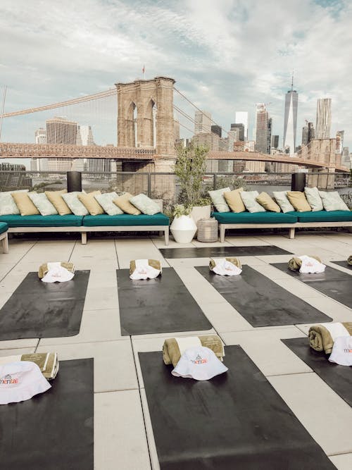 Roof and Brooklyn Bridge behind