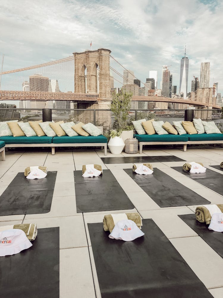 Roof And Brooklyn Bridge Behind