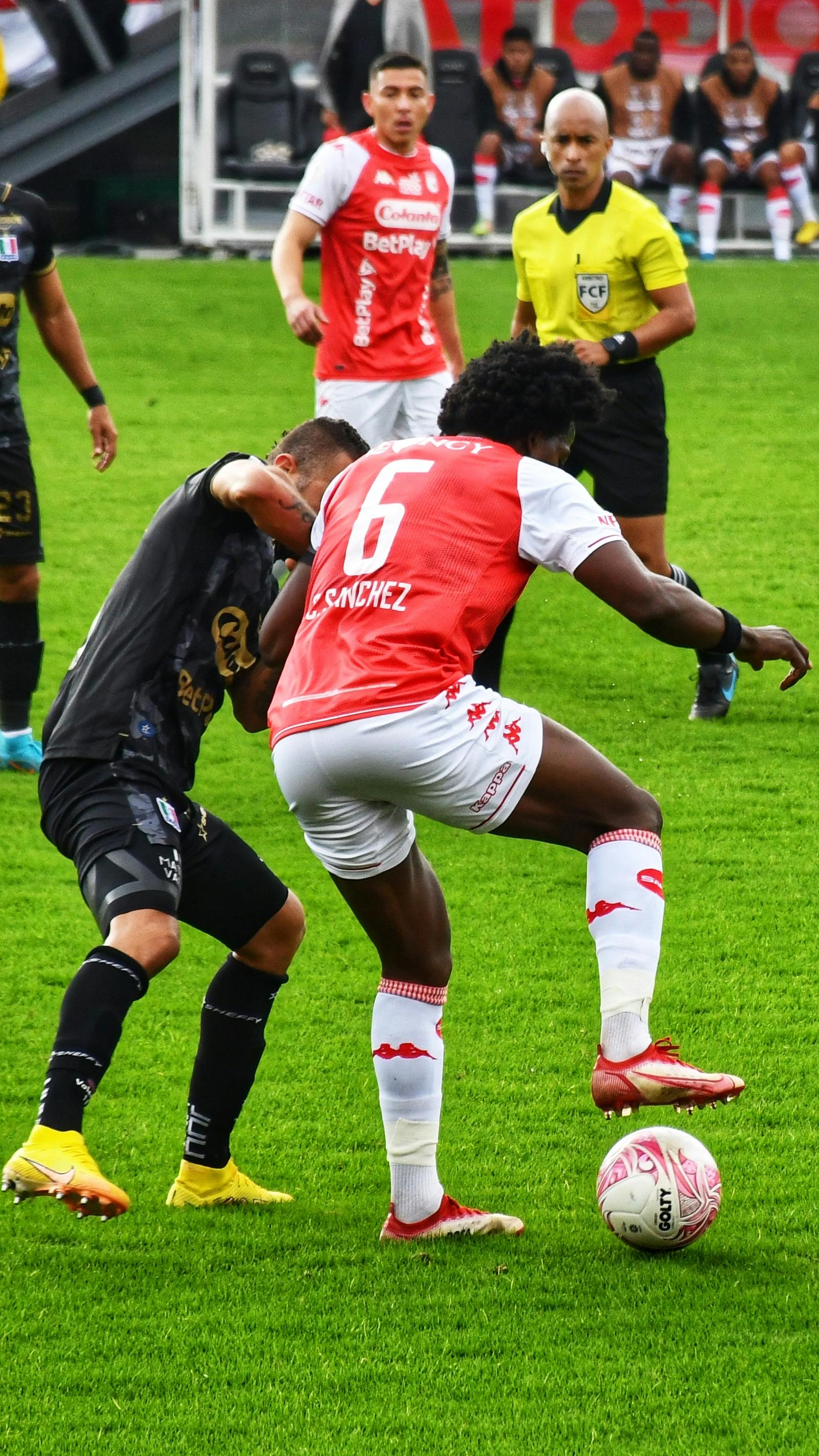 Independiente santa fes soccer players hi-res stock photography