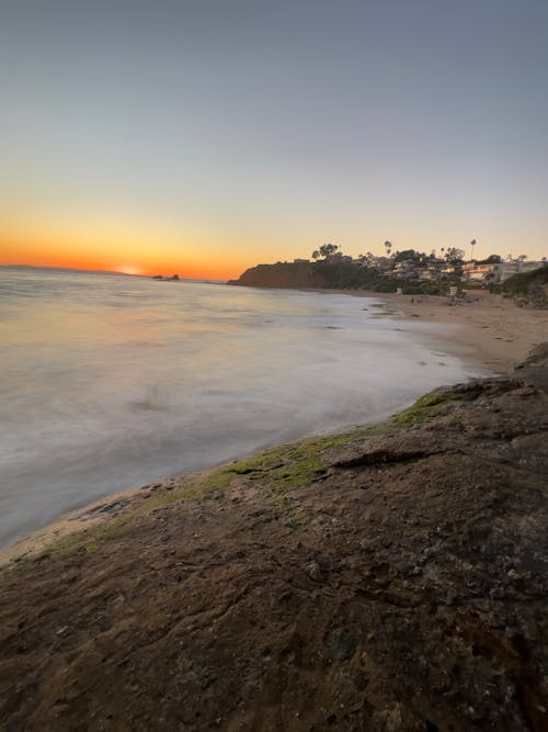 Free stock photo of beach, sunset, waves