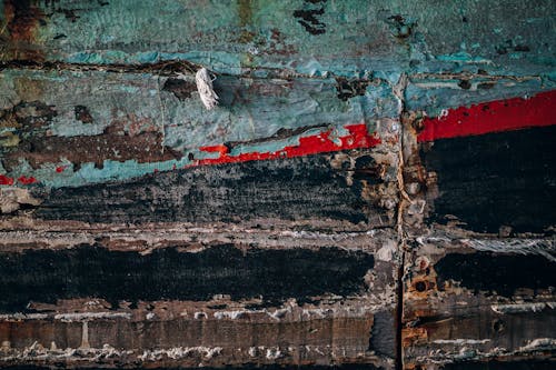 Free Black and Teal Wood Slabs Stock Photo