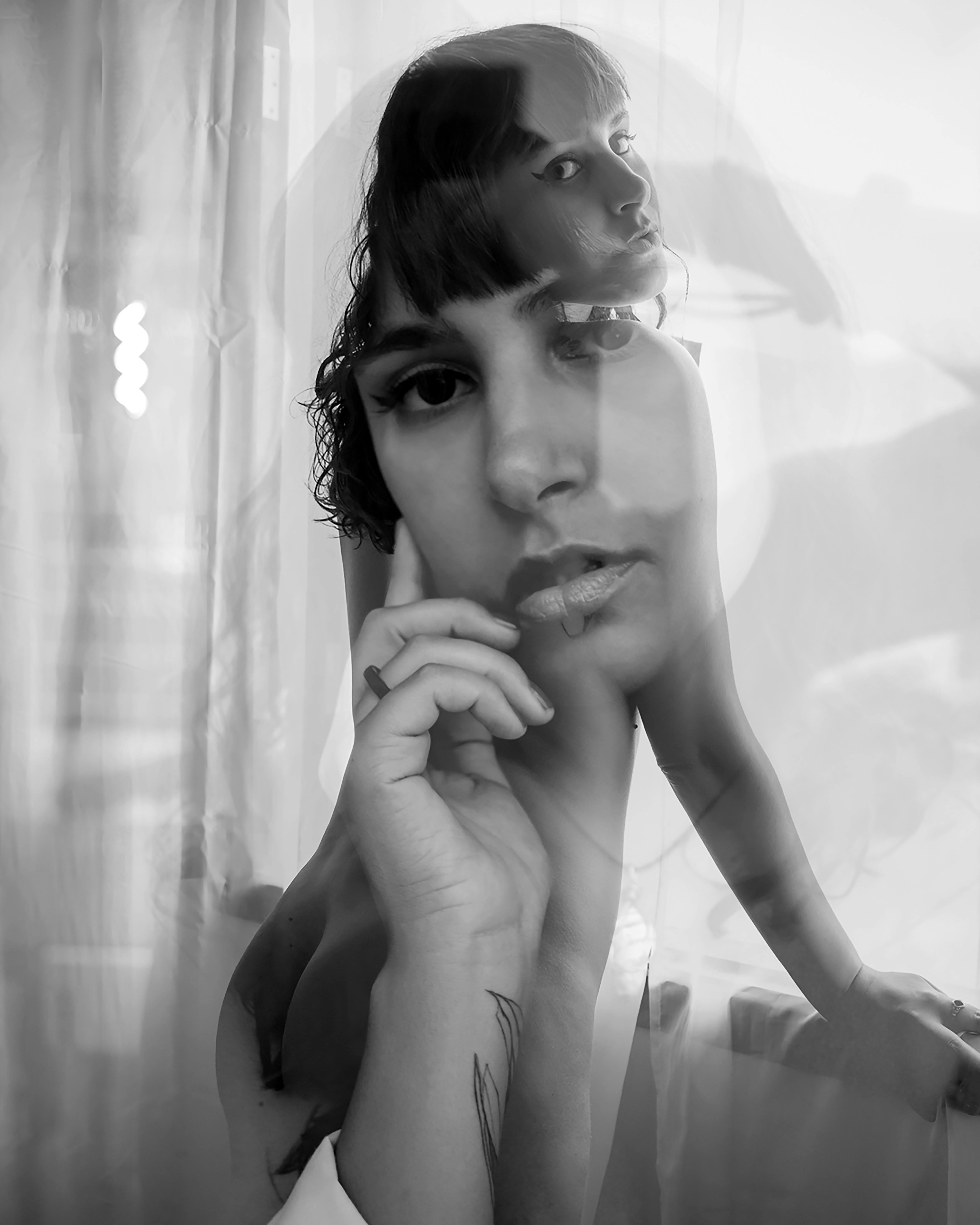 Grayscale Photo of a Naked Woman · Free Stock Photo