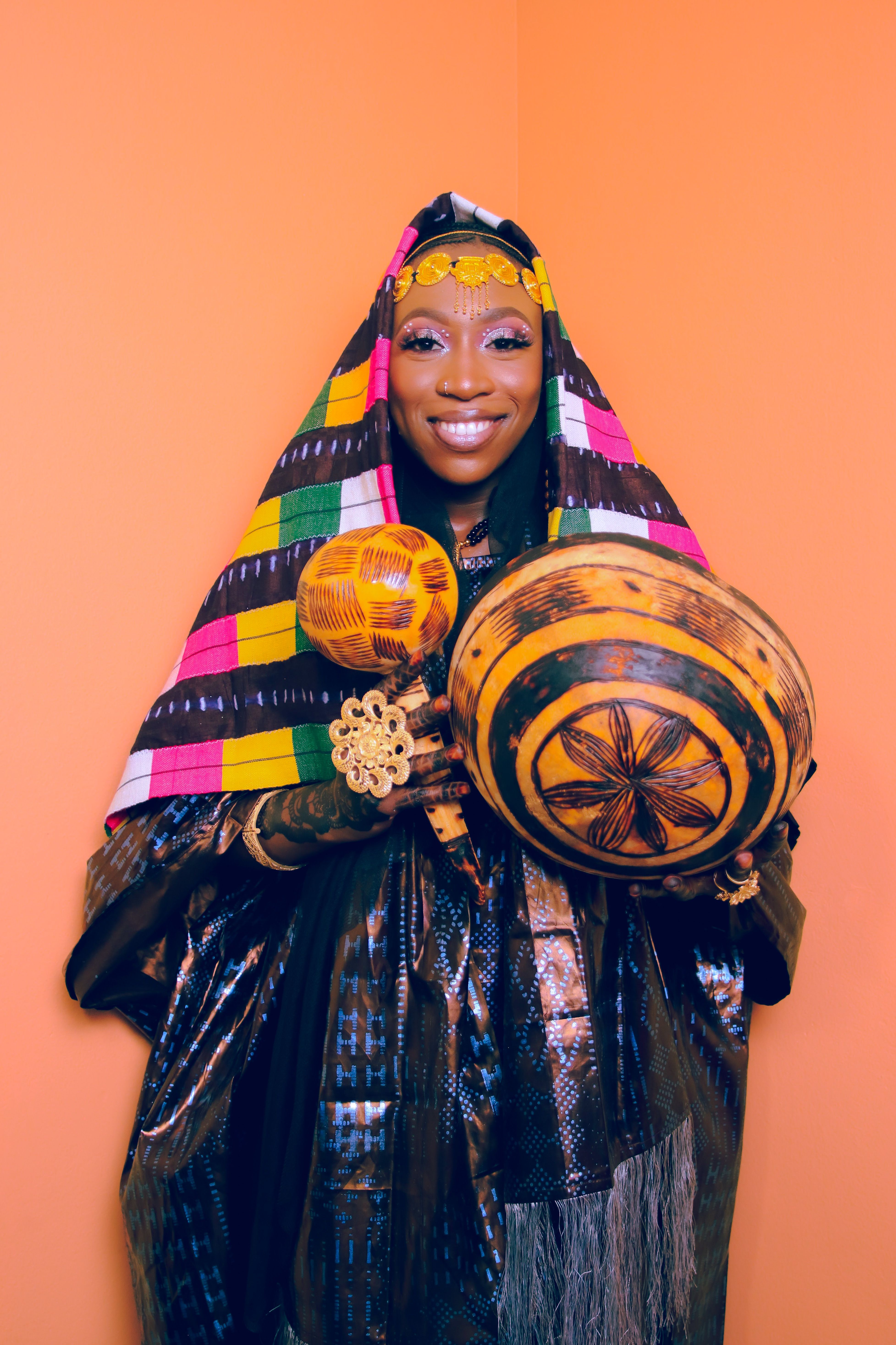 Portrait of a Woman Wearing Traditional Clothes · Free Stock Photo