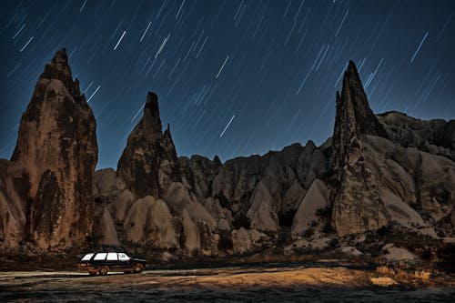 無料 夜空, 岩, 星の無料の写真素材 写真素材