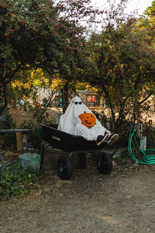 Ghost with Pumpkin 