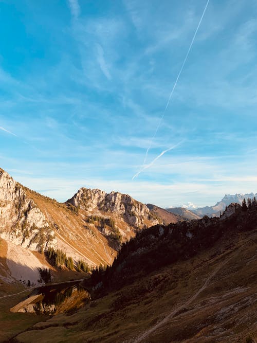 Mountains Under Blue Sky