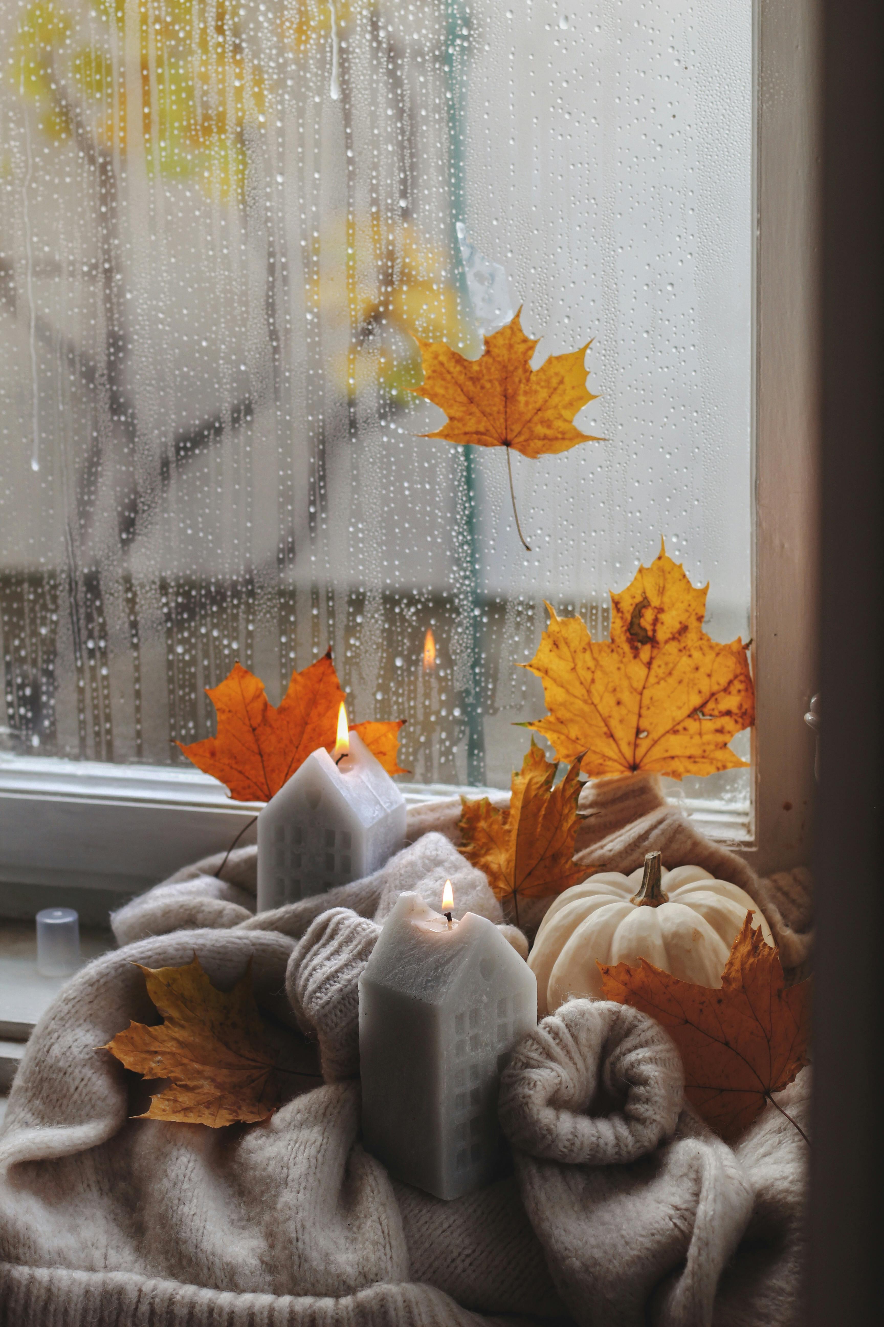 Candles on a Windowsill · Free Stock Photo