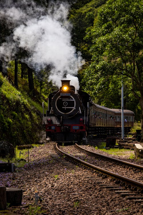 Steam Coming out of the Locomotive 