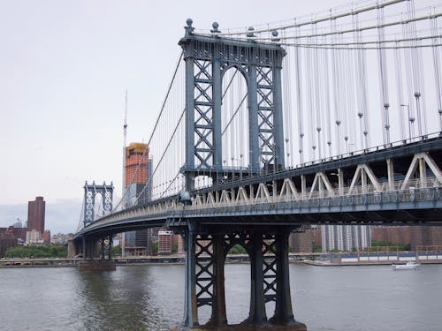 คลังภาพถ่ายฟรี ของ นิวยอร์ก, สหรัฐอเมริกา, สะพานแมนฮัตตัน