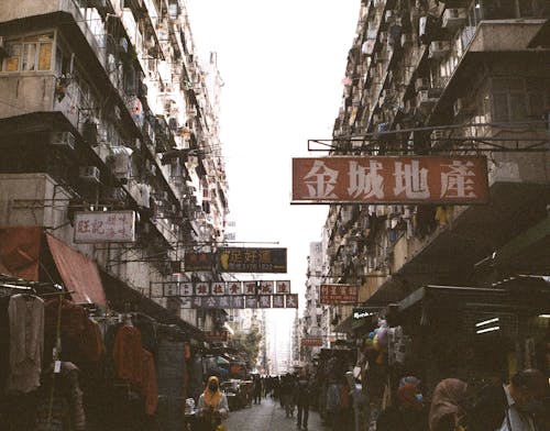Imagine de stoc gratuită din clădiri, drum, Hong kong