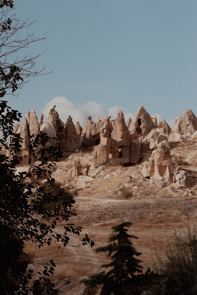 Rock Formations In Cappadocia, Turkey