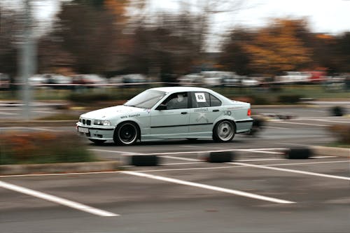 Free Racecar Driving at Speeds Stock Photo