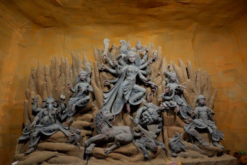 Free A Statue of Durga Puja Stock Photo