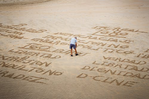 Δωρεάν στοκ φωτογραφιών με άμμος, άνθρωπος, Γραφή Φωτογραφία από στοκ φωτογραφιών