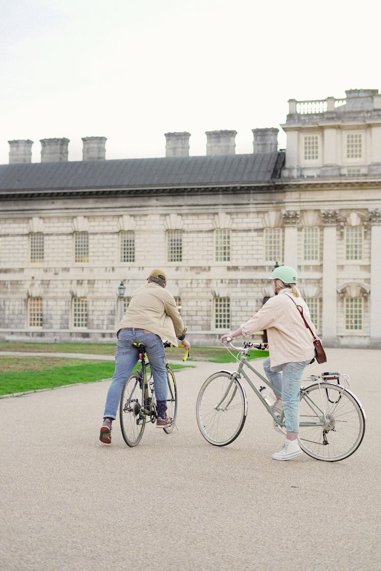 Two People Biking