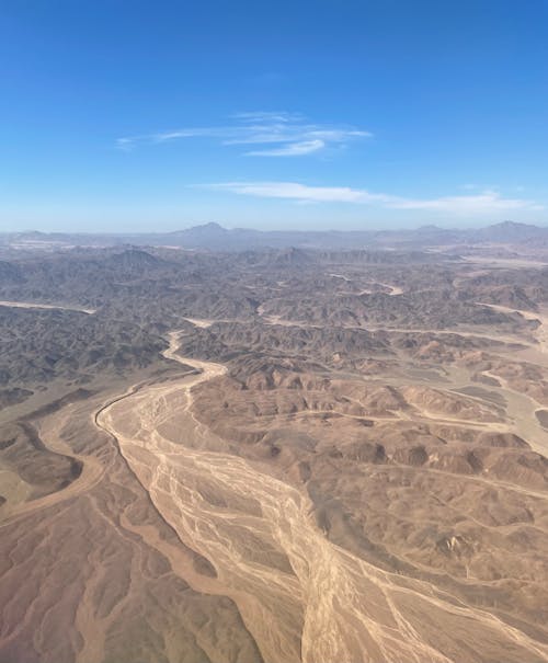 Aerial View of the Desert