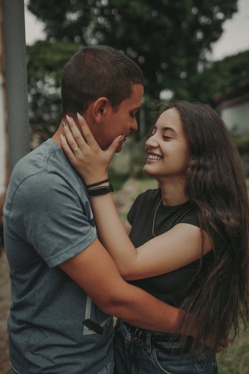 Man and Woman Looking at Each Other