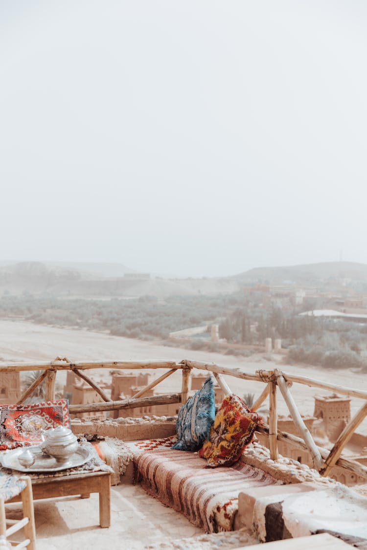 Terrace On Top Of A House In Ait Ben Haddou Kasbah, Morocco