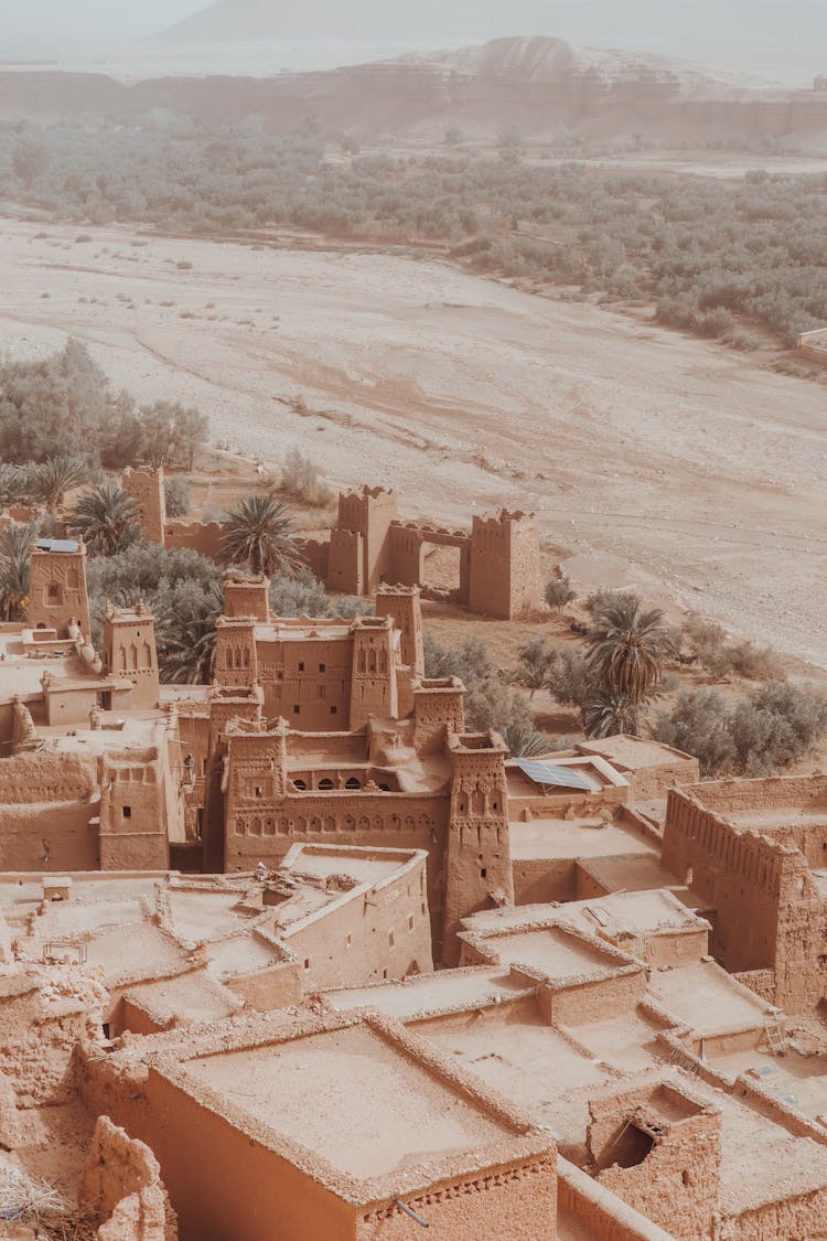 Buildings In Ait Ben Haddou Kasbah, Morocco