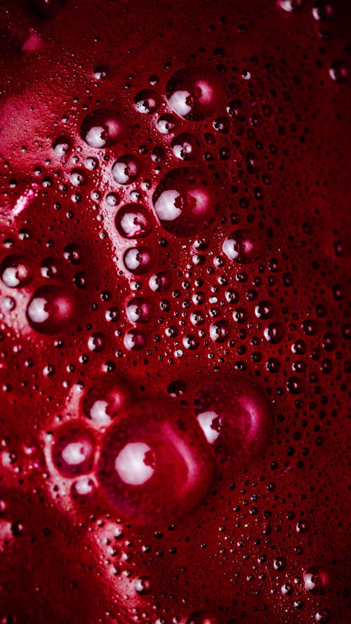 Close-Up Shot of Red Liquid