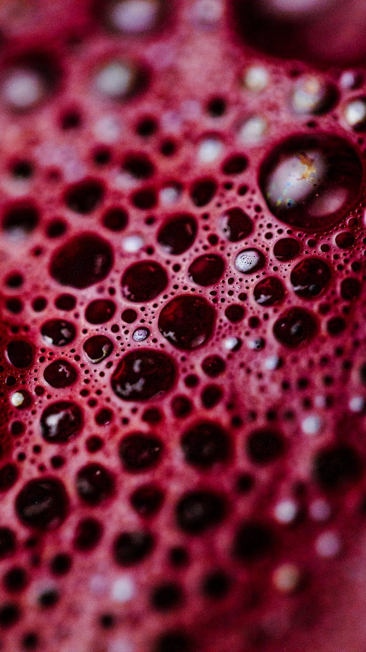 Close-Up Shot Of Red Liquid