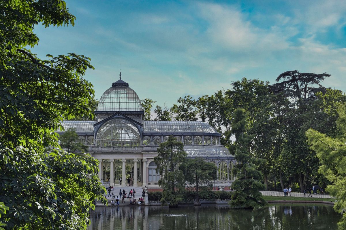 The Palacio de Cristal in Retiro park, Madrid